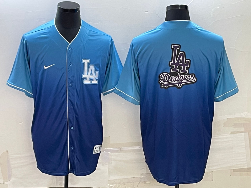 Men's Los Angeles Dodgers Blue Blank Jersey